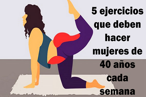 5 ejercicios que mujeres mayores de 40 deben hacer cada semana